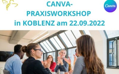 22.09.22 14 – 17 Uhr I Wissenswertes rund um das Grafikprogramm Canva – Praxisworkshop in Koblenz