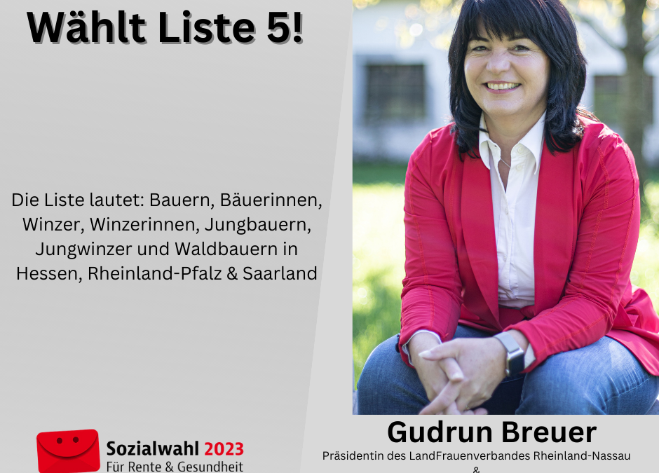 Sozialwahlen 2023 – Liste 5 wählen – Stimmen für Rheinland-Pfalz