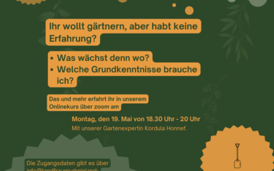 Onlineveranstaltung: Grundlagen des Gärtnerns