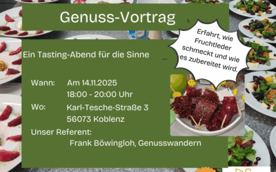 Präsenzveranstaltung: Ein Tasting-Abend für die Sinne