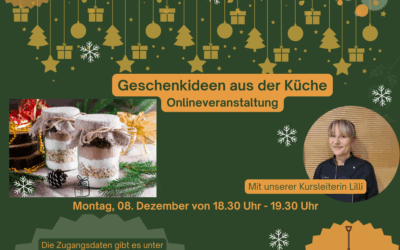 Onlineveranstaltung: Geschenkideen aus der eigenen Küche