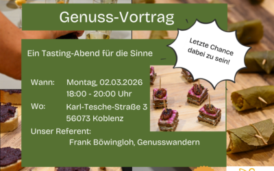 Präsenzveranstaltung: Ein Tasting-Abend für die Sinne