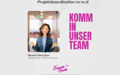 Projektkoordination (m/w/d) – Teilzeit (20 – 30 Std./ Woche) gesucht